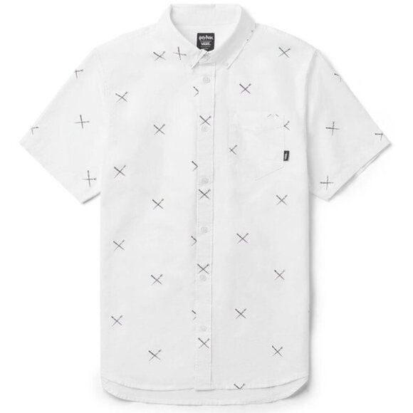 Boy's Harry Potter x VANS Size Medium Houser Button Down Shirt Short Sleeve - Picture 2 of 8